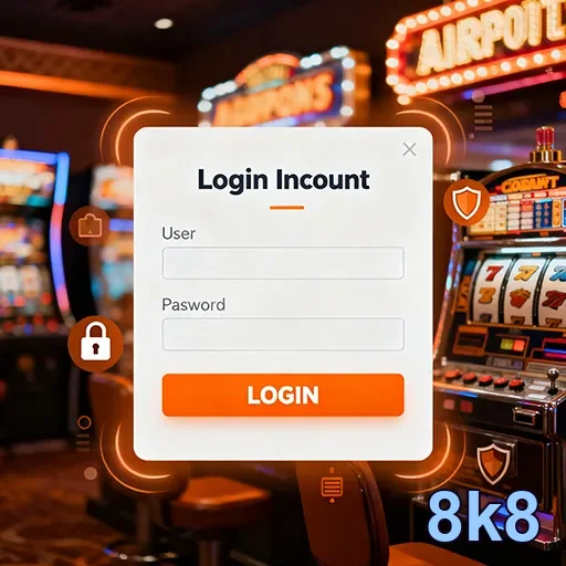 Mobile user securely accessing 8k8 casino gaming